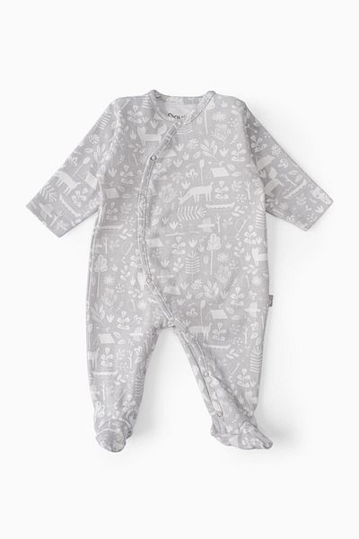 Boumini Baby Romper with Gray Booties - Adventure in Nature