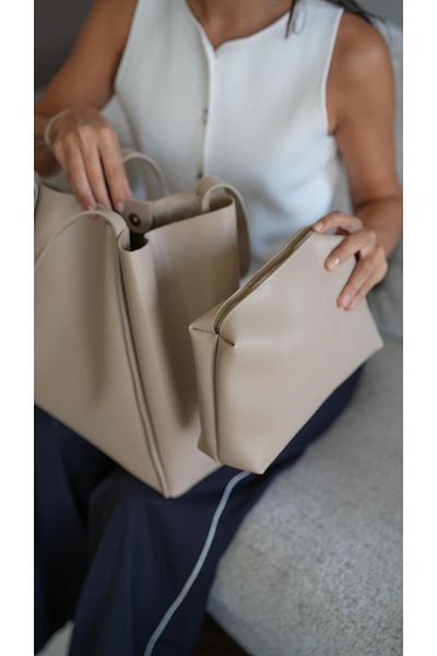 ARTON Mink Foldable Magnet Closure Shopper Shoulder Bag with Puppy
