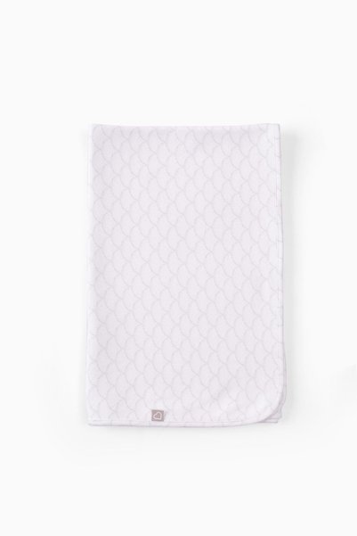 Boumini 100% Cotton Baby 5-Piece Hospital Discharge Set Big Wave White