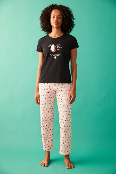 Penti Çok Renkli Dokunma Yanarsın Pijama Takımı-hisli Şeyler Koleksiyonu