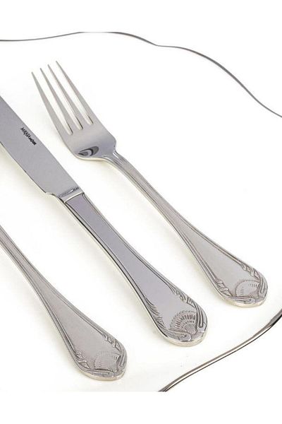 Mikasa Moor Bianca Mirror 90 Piece Fork Spoon Knife Set P050397111
