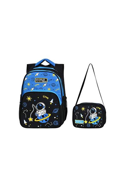Waddell Geantă de școală primară astronaut cu cutie de prânz