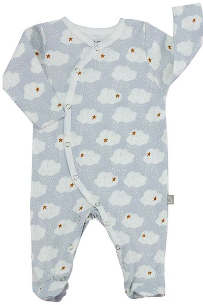 Boumini Gray Rainy Baby Romper - Airtight with Booties