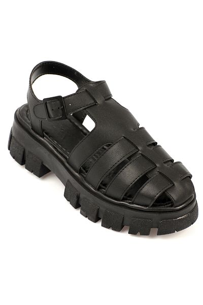 Capone Outfitters Gladiator-Damensandalen – Pago mit dicker Sohle