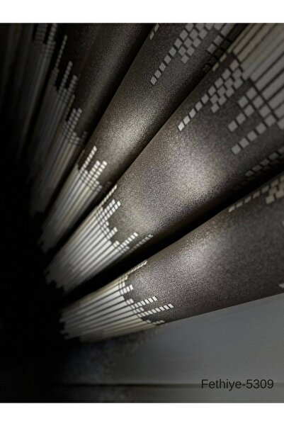 NİVEMESHOME Nivemeshome Fethiye Ft 614178   V-5309 Soil 1/3 Κοντή πλισέ κουρτίνα φόντου Apm