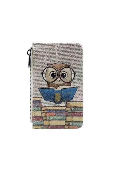 Dogo The Wise Owl Design - Γυναικείο πολύχρωμο πορτοφόλι
