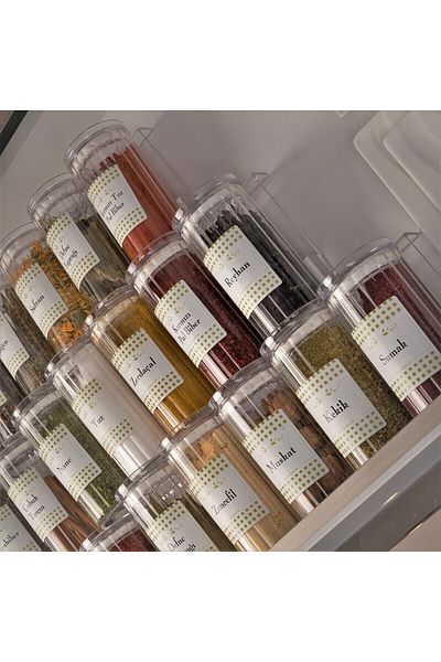 color house Spice Rack Drawer Inside 4 Pieces Z Model Stand 30 Cm Uzn 13 Cm Gen. With Stop (EXCLUDING JARS)