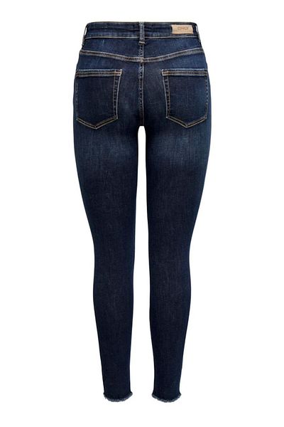 ONLY ONLBLUSH MID SK Ankle RW DNM Dot245 Noos أزرق داكن - 15326910