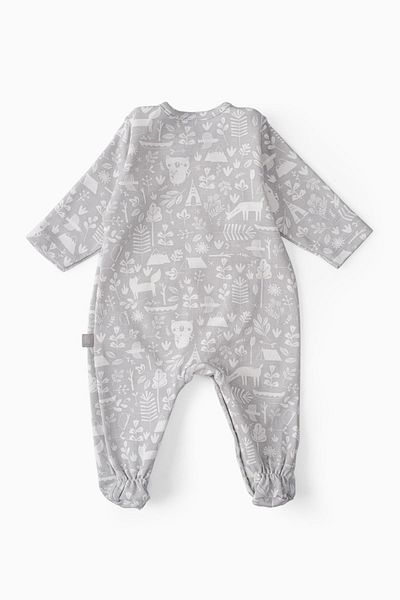 Boumini Baby Romper with Gray Booties - Adventure in Nature
