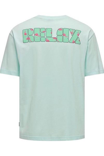 Only & Sons Ανδρικό μπλουζάκι ανοιχτό πράσινο - Onsmervyn Life RLX Summer 22029519