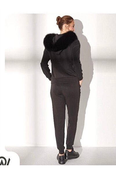 Of White KÜRKLÜ EŞOFMAN TAKIM SEYYAR KÜRKLÜ