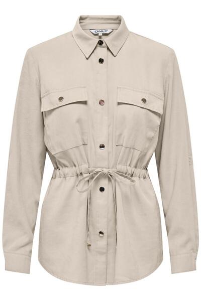 ONLY ONLARIS LIFE 4/5 FEM CARGO JACKET CC WVN15310852 Cream