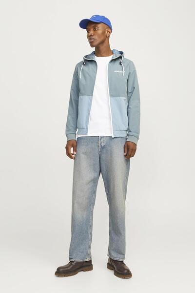 Jack & Jones JJERUSH HOOD BOMBER NOOS MAVİ