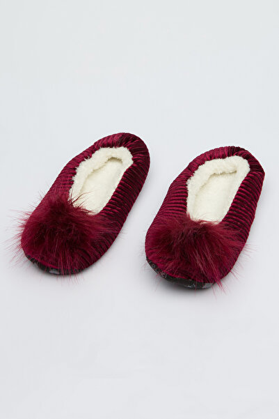 Penti Κάλτσες Burgundy Pom Booties