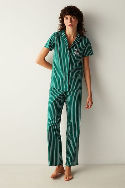 Penti Cambridge Green Shirt Παντελόνι Πιτζάμα Σετ -μοναδική συλλογή