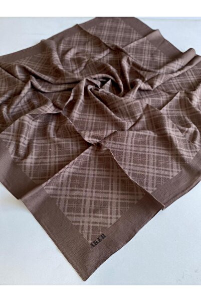 Aker Шарф у клітинку, коричневий 1040400-931-37684