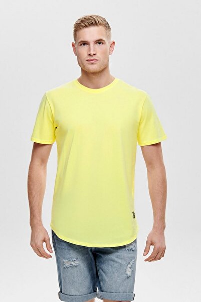 Only & Sons Onsmatt Yellow Longy Ss Tee - Noos
