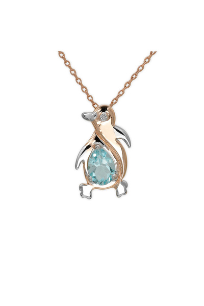 Ariş Pırlanta Altın Penguen Kolye