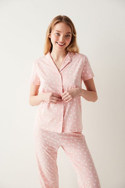 Penti Base Light Simplicity Shirt Trousers Pajama Set