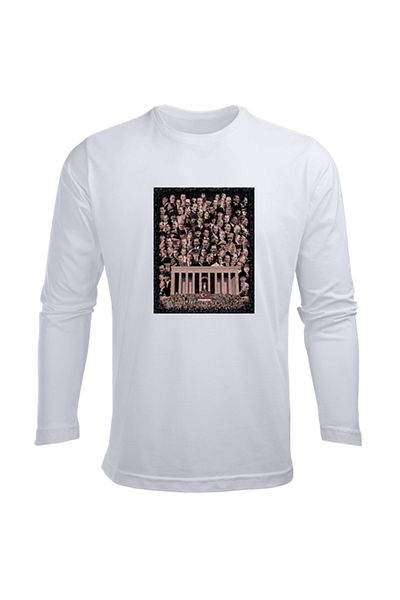 Efendioğlu Design Colaj cu mânecă lungă 10 noiembrie Ataturk și tricou pentru copii din bumbac imprimat cu semnătură