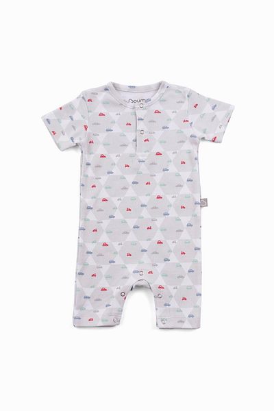 Boumini Colorful Cotton Short Sleeve Baby Shorts Romper