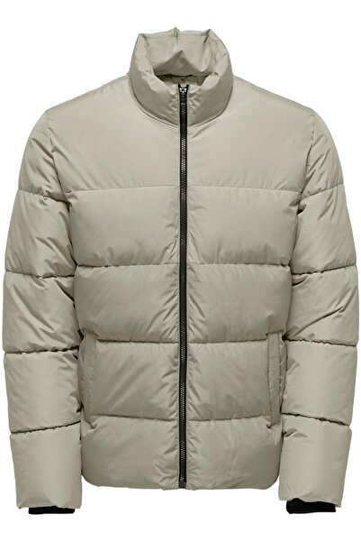 Only & Sons Beige Color Onsmelvin Life Puffer Jacket - Otw Vd