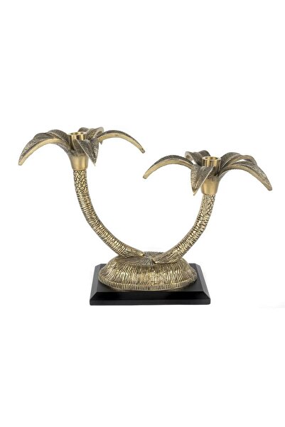 Mikasa Moor Antik Gold Palmiye 2 Kollu Mumluk 44*24*31cm P133.334536