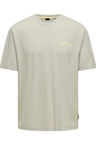 Only & Sons Onsmervyn Life Rlx Summer Ss Tee 22029519 Κρέμα