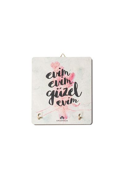 Anadolia Beautiful Flower Patterned My Home Hanger - Decorative and Stylish