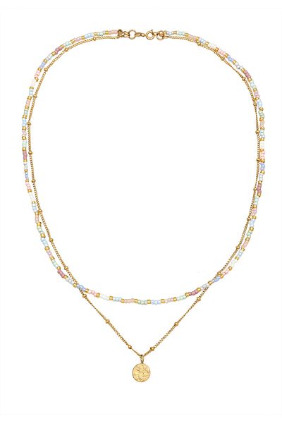 ELLI Trombosit-Halskette für Damen – Nylonkette und 925er Sterlingsilber, Sommer/Strand 4