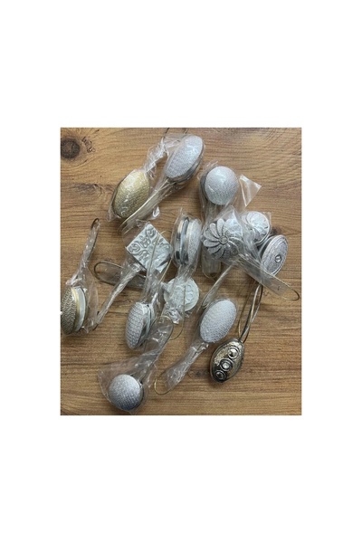 Royaleks Mıknatıslı Perde Tokası Perde Mandalı Mıknatıslı Perde Tutacağı 2'li