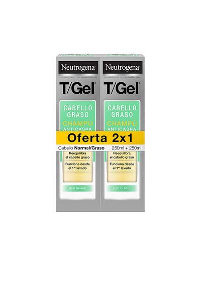 Neutrogena T/gel Normal-ölige Anti-schuppen-shampoo Packung 2 X 250 ml