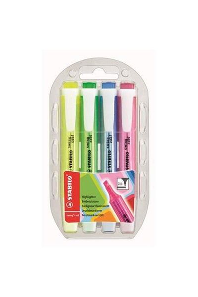 Stabilo Highlighter Pen Swing Cool 4 Piece 275/4