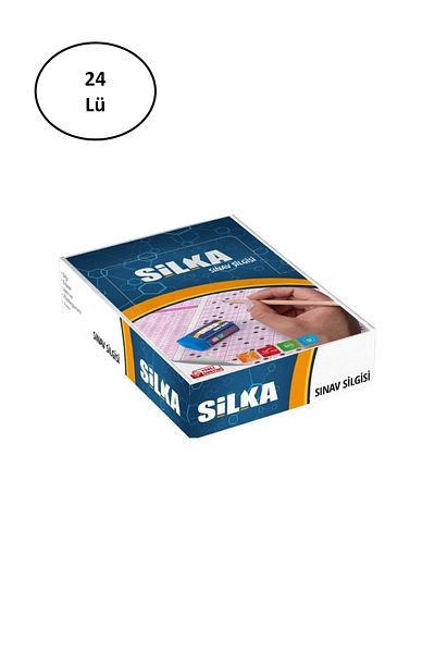 Silka Art9 24-pack Medium Size Blue Exam Eraser