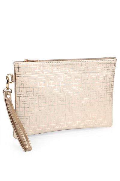 Capone Outfitters Satin Labyrinth gemusterte Paris Damen Clutch