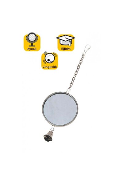 Genel Markalar Askılı Aynalı Çan Kuş Oyuncağı Çap ( 1 ADET )