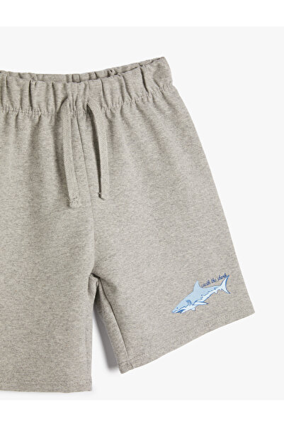 Koton Σορτς Shark Printed Tie Waist