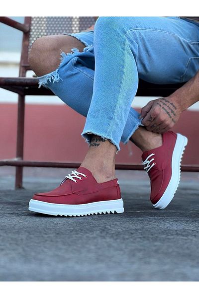 Wagoon Men's Red Saddle Casual Shoes - Wg506