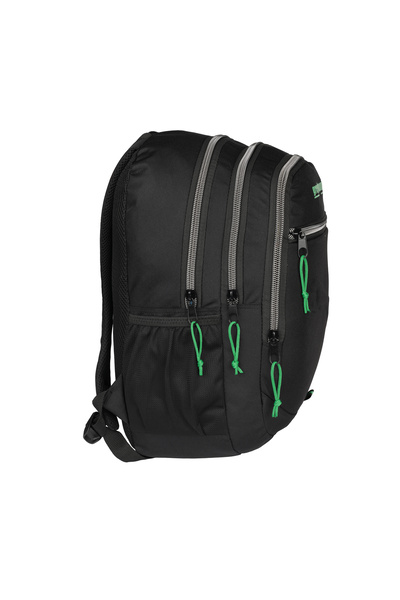 Relaxion Black Waterproof Lined Fabric Backpack 2048