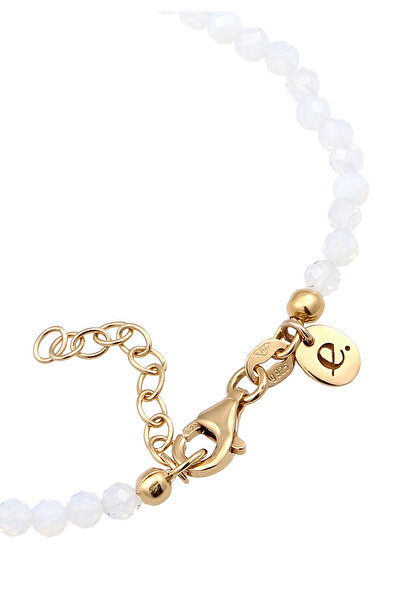 ELLI Náramek PREMIUM Dámský náramek s hvězdou a přívěskem Zirkon, diamantový brus, bílé stříbro 925, zlatý