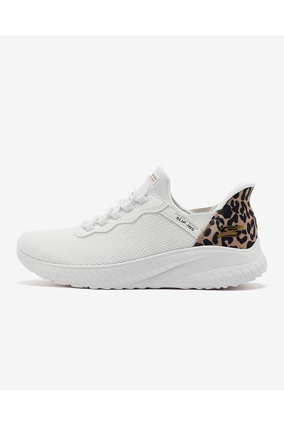 SKECHERS Bobs Squad Chaos - Seize the Hour Women's White Sneaker 117499 Wht
