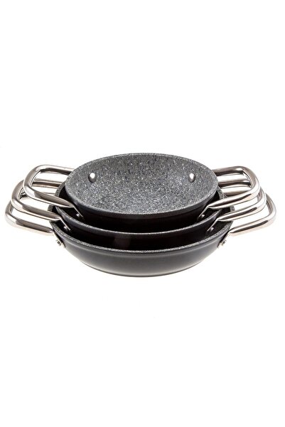 Jumbo Darci Black 3-Piece Pan Set