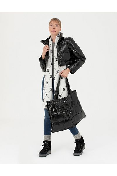 Pierre Cardin Palton negru strălucitor 50275841-vr046