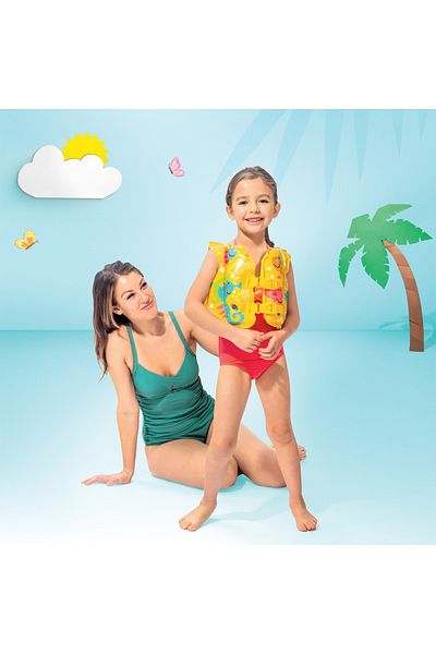 Intex Balık Desenli Baskılı Deniz&havuz Can Yeleği 41*30 Cm (59661)