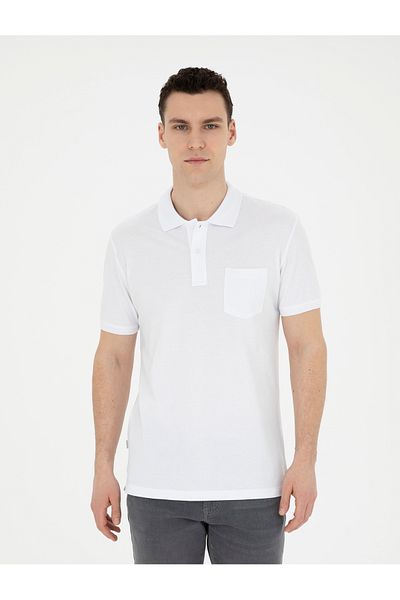 Pierre Cardin Λευκό T-Shirt Regular Fit - 50280753-vr013