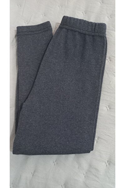 AHSENCE Çocuk tayt düz lacivert renk ici polarlı