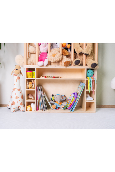 Orfis Montessori Pelüş Oyuncak Depolama Dolabı-2