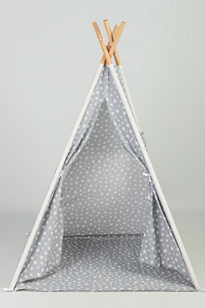 BabyModa Ahşap Direkli Sağlıklı Pamuklu Devrilmeyen Çocuk Oyun Alanı & Evi Mi...