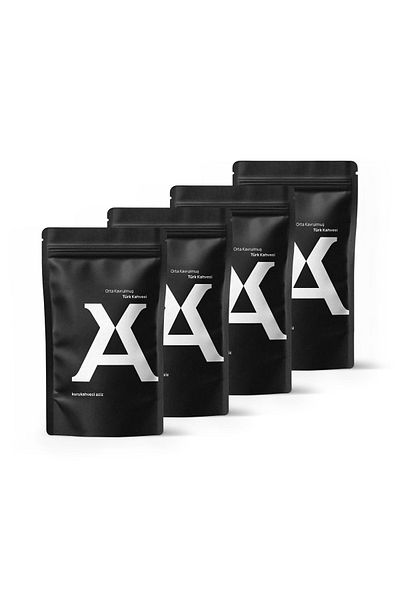Aziz Medium Roasted Kurukahveci Turkish Coffee - 4x250 grams