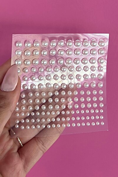 TAKIŞTIR Vücut, Saç Ve Yüz Taşı/ Yapışkanlı Incili Yüz Sticker